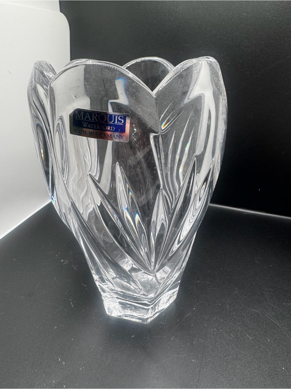 Waterford Marquis Clear Crystal Vase 6.5 inches no flaws